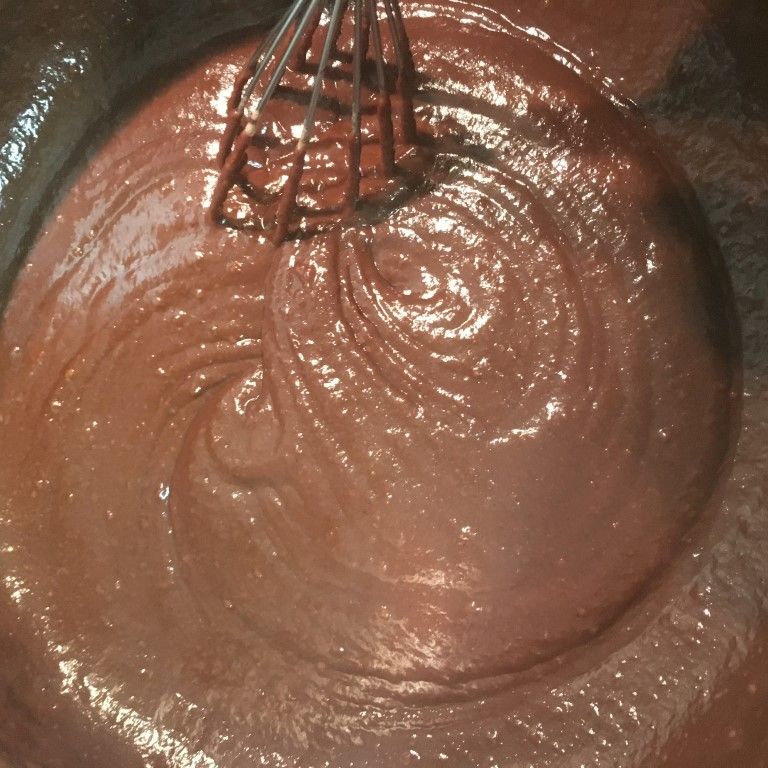 המסת השוקולד בפודינג