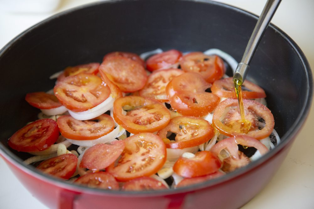 שמן זית על עגבניות
